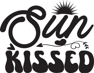 Sun kissed  Svg T-shirt Design