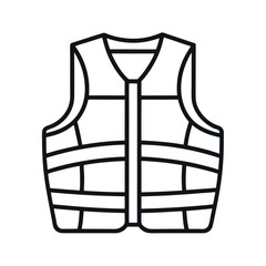 outline o fa life jacket line art vector (2).eps