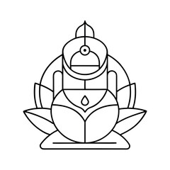 outline of a charcoal line art vector (1).eps