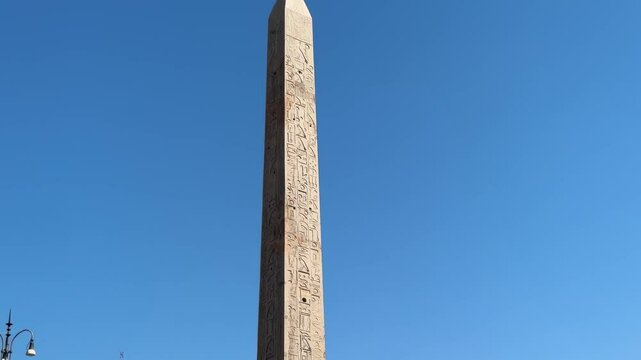 The Lateran Obelisk in Rome, the tallest ancient Egyptian obelisk in the world, standing proudly in Piazza San Giovanni, symbolizing Rome&rsquo;s rich history and cultural fusion.

