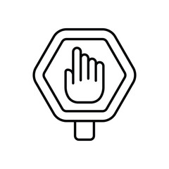 Obraz premium Stop Vector icon