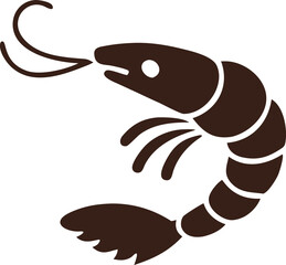shrimp silhouette