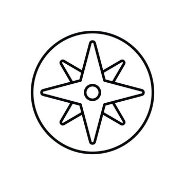 Wind Rose Vector icon