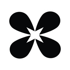 Decorative floral shapes icon