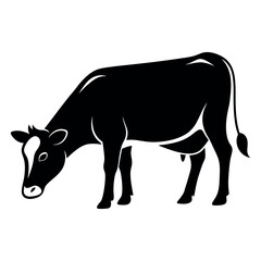 Cow Standing Silhouette