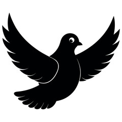 Flying Dove Silhouette