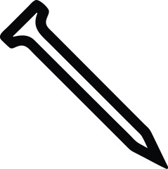 steel nail silhouette 