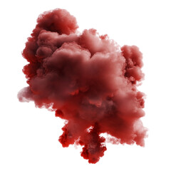 Fototapeta premium Crimson cloud explosion dramatic power intense energy