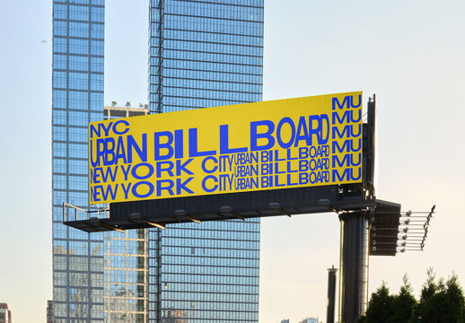 Mockup of Billboard Design in New York City