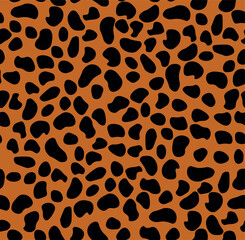 seamless pattern with leopard fur coloring