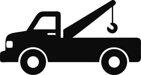 tow truck silhouette