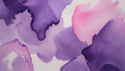 Abstract Purple and Pink Watercolor Background Texture