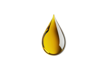 Drop of oil is shown in a close up