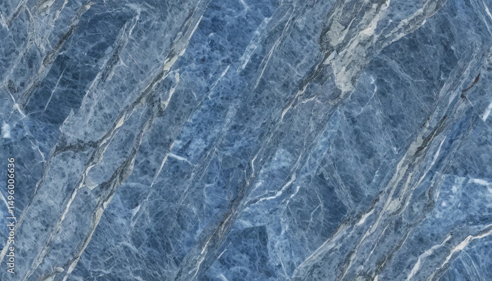 Poster rich blue marble texture reveals captivating veining and unique patterns, showcasing natures artistr