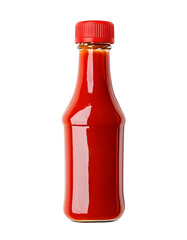 Ketchup bottle isolated on transparent background. PNG format