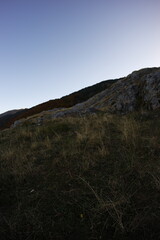Hiking near vusanje, montenegro autumn
