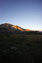 Hiking near vusanje, montenegro autumn