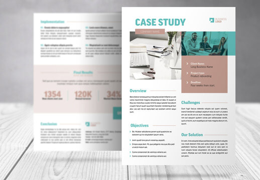 Case Study Business Flyer Template 