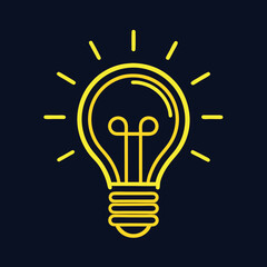 Fototapeta premium light bulb icon