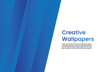Abstract blue wave vector illustration for business card template and web design