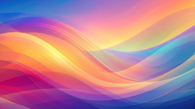 Abstract Colorful Wave Design