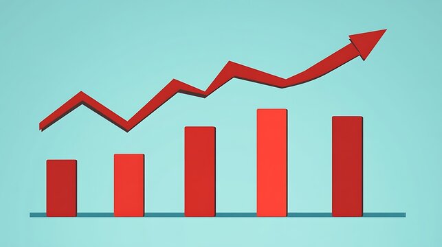 Upward Trend Graph with Business Growth.