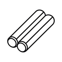 Pool Noodles Outline Line Art Drawing