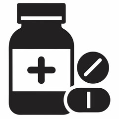 Obraz premium medicine bottle and pills