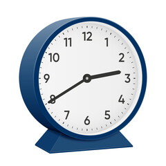 It is forty minutes past two, 40 past 2, 02 40, 14 40, 2 40 am, 2 40 pm, 20 minutes to 3 oclock. Realistic 3d illustration dark blue table clock png transparent