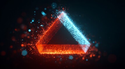 A radiant digital envelope suspended in a resplendent cyber world filled with glowing components