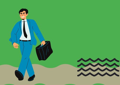 businessman with a briefcase