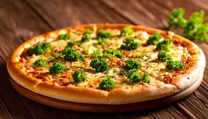 A Close-Up View of an Extra Large Pizza Resting on a Tabletop, Showcasing Its Golden Crust, Melted Cheese, and Generous Toppings in Mouthwatering Detail Perfect for a Feast or Party Gathering