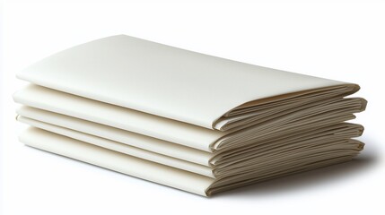 Stacked blank paper