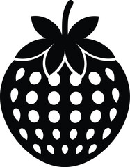 Cherimoya silhouette icon vector illustration 
