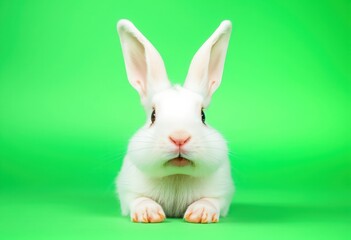 Obraz premium white bunny 