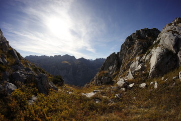 Hike in autumn, Accursed mountains, montenegro