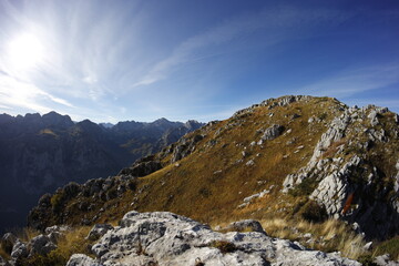 Hike in autumn, Accursed mountains, montenegro