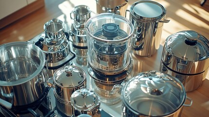Stainless steel cookware collection