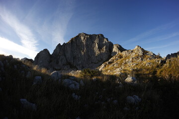 Sunriser on the ridge Accursed mountains