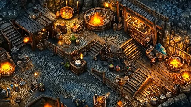 Enchanted Dwarven Mine: A subterranean world of craftsmanship