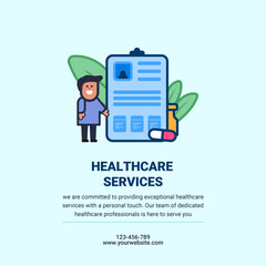 Healthcare Services Medical Poster Design