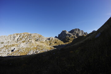 Grebaje valley, Accursed mountains in fall