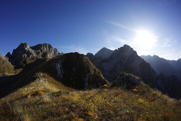 Accursed mountains in autumn, Montenegro