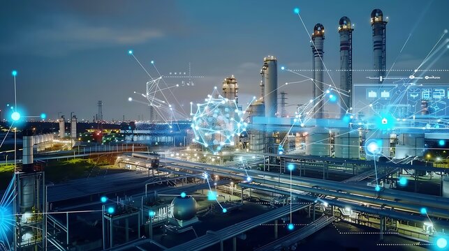 Smart Manufacturing and Industrial Automation with Digital Transformation Concept