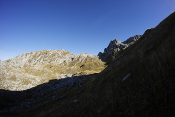 Accursed mountains in autumn, Montenegro