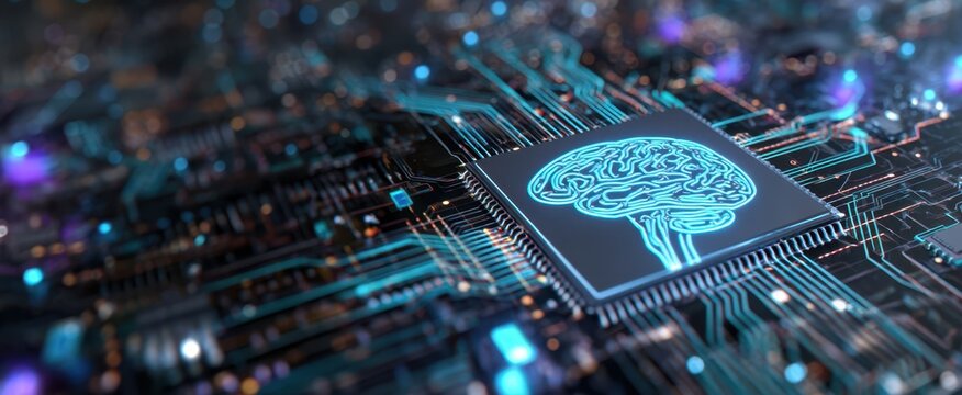 The innovative brain integrated into a digital circuit design technology.