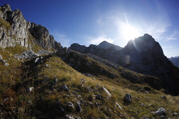Accursed mountains in autumn, Montenegro