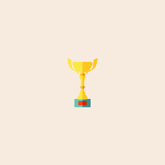 Award icon flat vector design. 