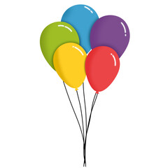 colorful balloons for birthday party