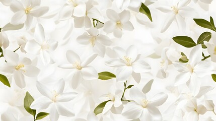 Delicate white blossoms in a textured floral pattern.